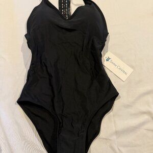 NWT BLACK ONE PIECE XS